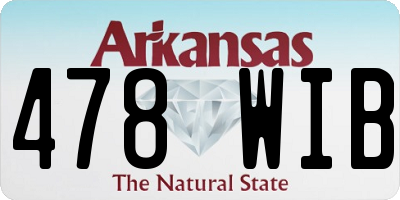 AR license plate 478WIB