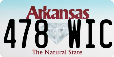 AR license plate 478WIC