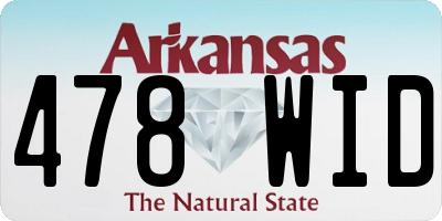 AR license plate 478WID