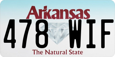 AR license plate 478WIF