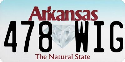 AR license plate 478WIG
