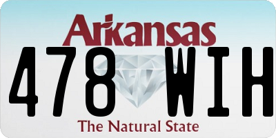 AR license plate 478WIH