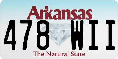 AR license plate 478WII