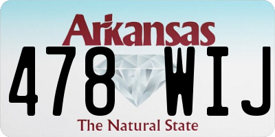 AR license plate 478WIJ