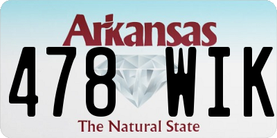 AR license plate 478WIK