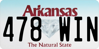 AR license plate 478WIN