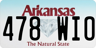 AR license plate 478WIO