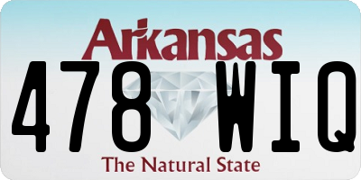 AR license plate 478WIQ