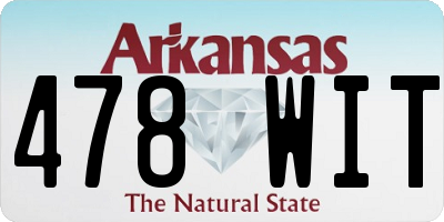 AR license plate 478WIT