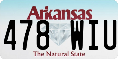 AR license plate 478WIU