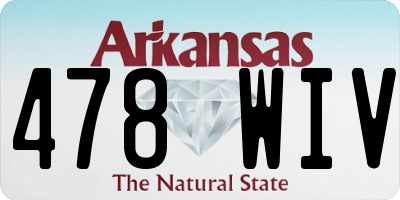 AR license plate 478WIV