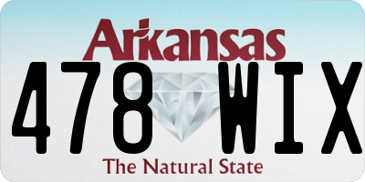 AR license plate 478WIX