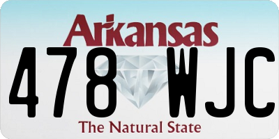 AR license plate 478WJC
