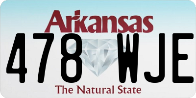 AR license plate 478WJE
