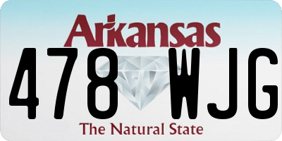 AR license plate 478WJG