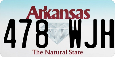 AR license plate 478WJH
