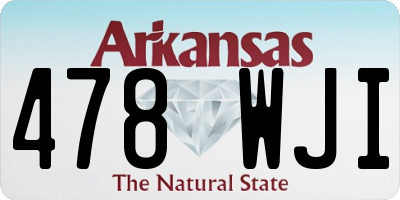 AR license plate 478WJI