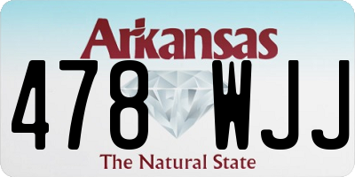 AR license plate 478WJJ