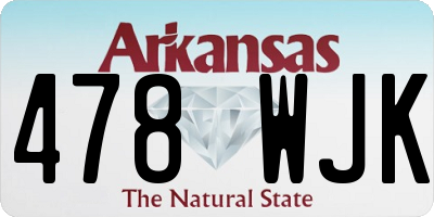 AR license plate 478WJK