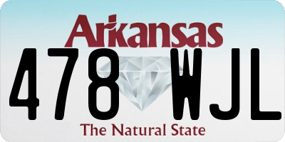 AR license plate 478WJL