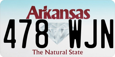 AR license plate 478WJN