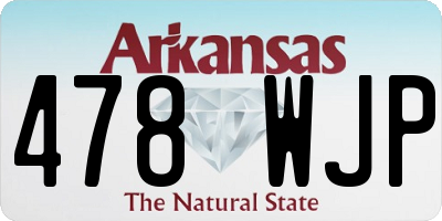 AR license plate 478WJP