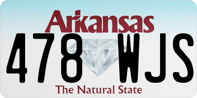 AR license plate 478WJS