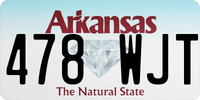 AR license plate 478WJT