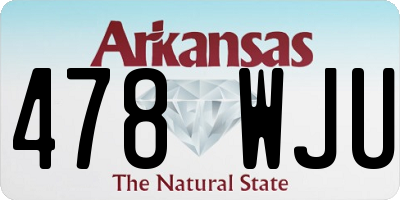 AR license plate 478WJU