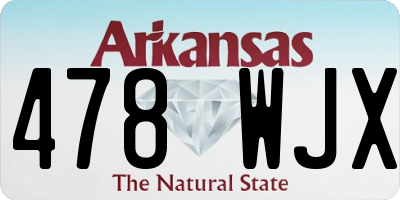 AR license plate 478WJX