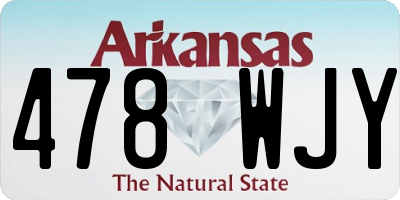 AR license plate 478WJY