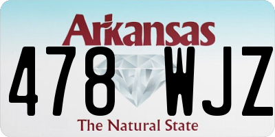 AR license plate 478WJZ