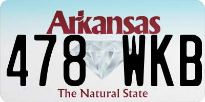 AR license plate 478WKB