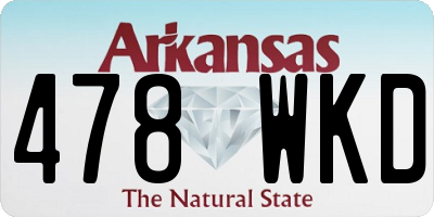 AR license plate 478WKD
