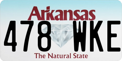 AR license plate 478WKE