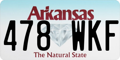 AR license plate 478WKF