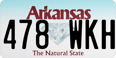 AR license plate 478WKH