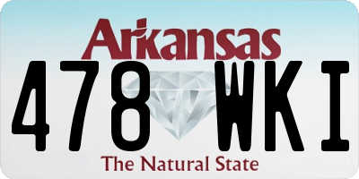 AR license plate 478WKI