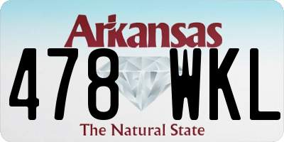 AR license plate 478WKL