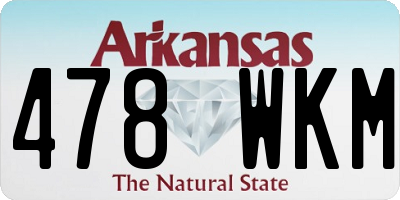 AR license plate 478WKM
