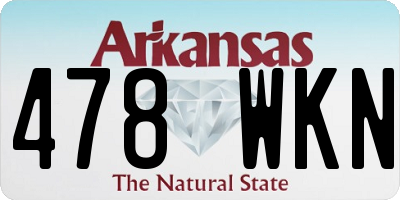 AR license plate 478WKN