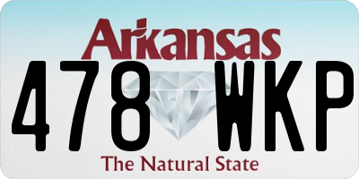 AR license plate 478WKP