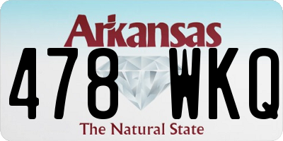 AR license plate 478WKQ
