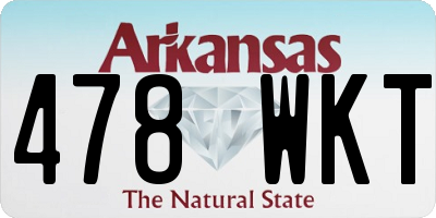 AR license plate 478WKT