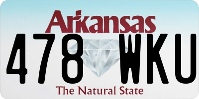 AR license plate 478WKU