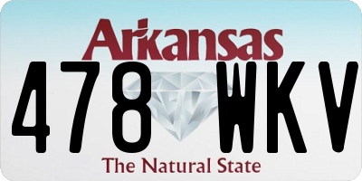 AR license plate 478WKV