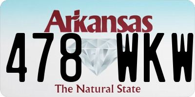 AR license plate 478WKW