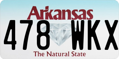 AR license plate 478WKX