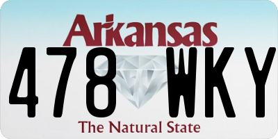 AR license plate 478WKY