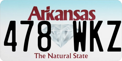 AR license plate 478WKZ